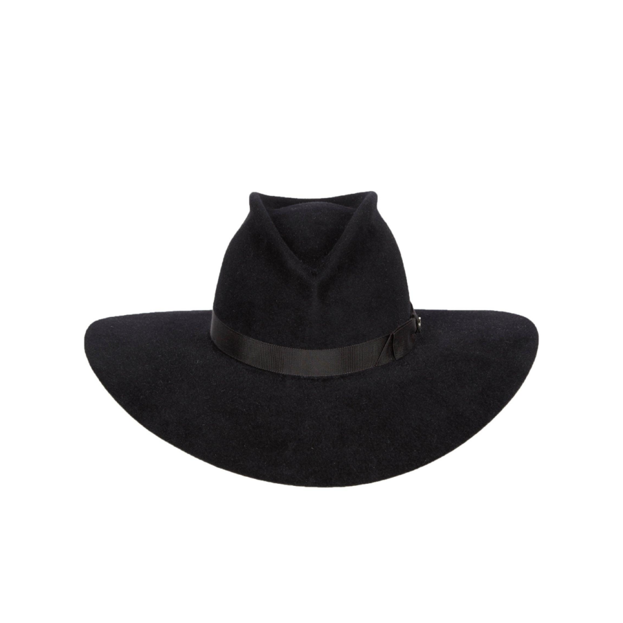 Heritage Black Wide Brim Fedora
