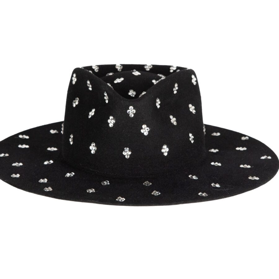 Refined Black Wide Brim Fedora
