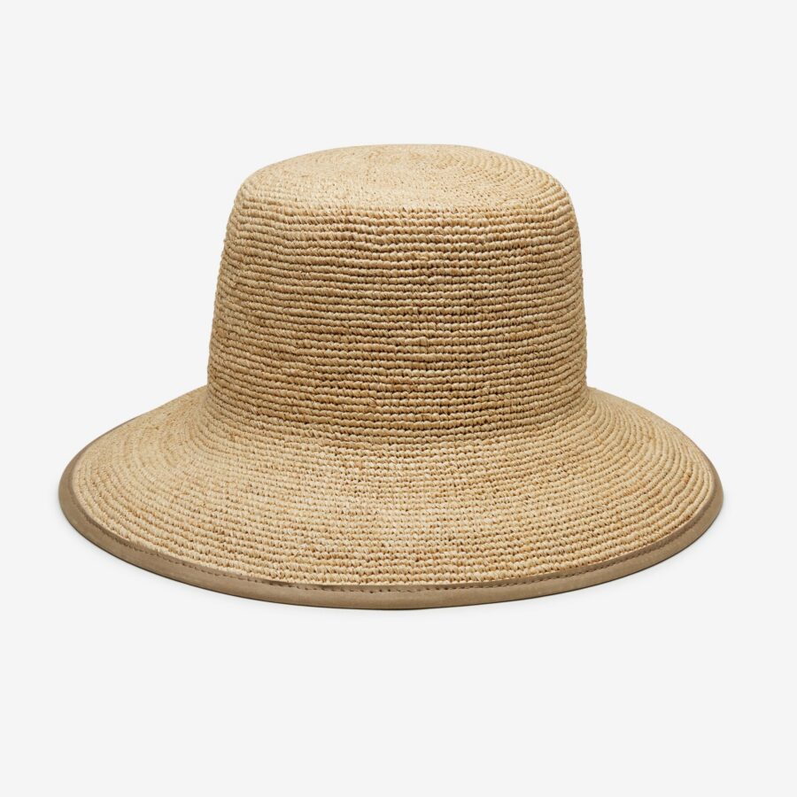 Soft Veda Bucket Hat in Raffia