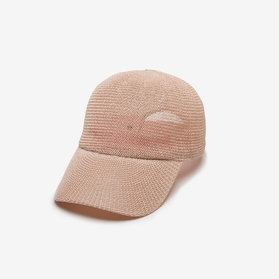 Zinnia Mesh Casual Cap with Natural Finish - Blush