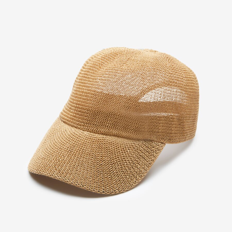 Yara Openweave Mesh Casual Cap - Camel