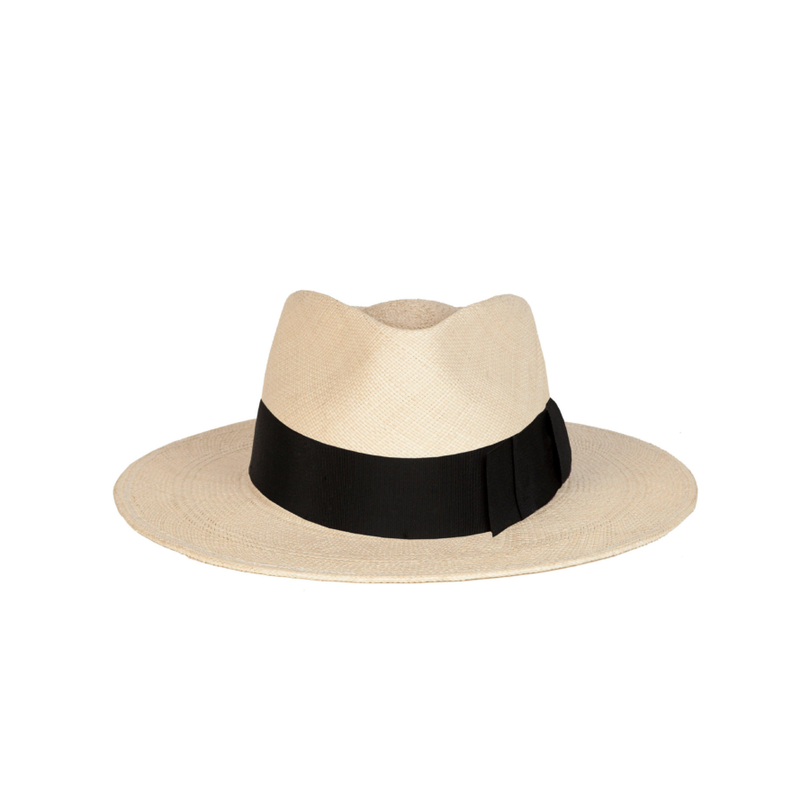 Tailored Black Wide Brim Fedora