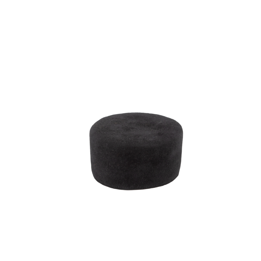 Refined Black Leather Band Bucket Hat