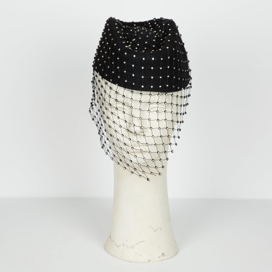 Classic Black Mesh Detail Bucket Hat