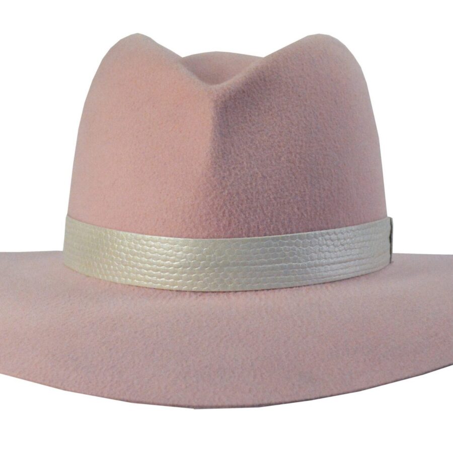 Lightweight Pink Wide Brim Fedora