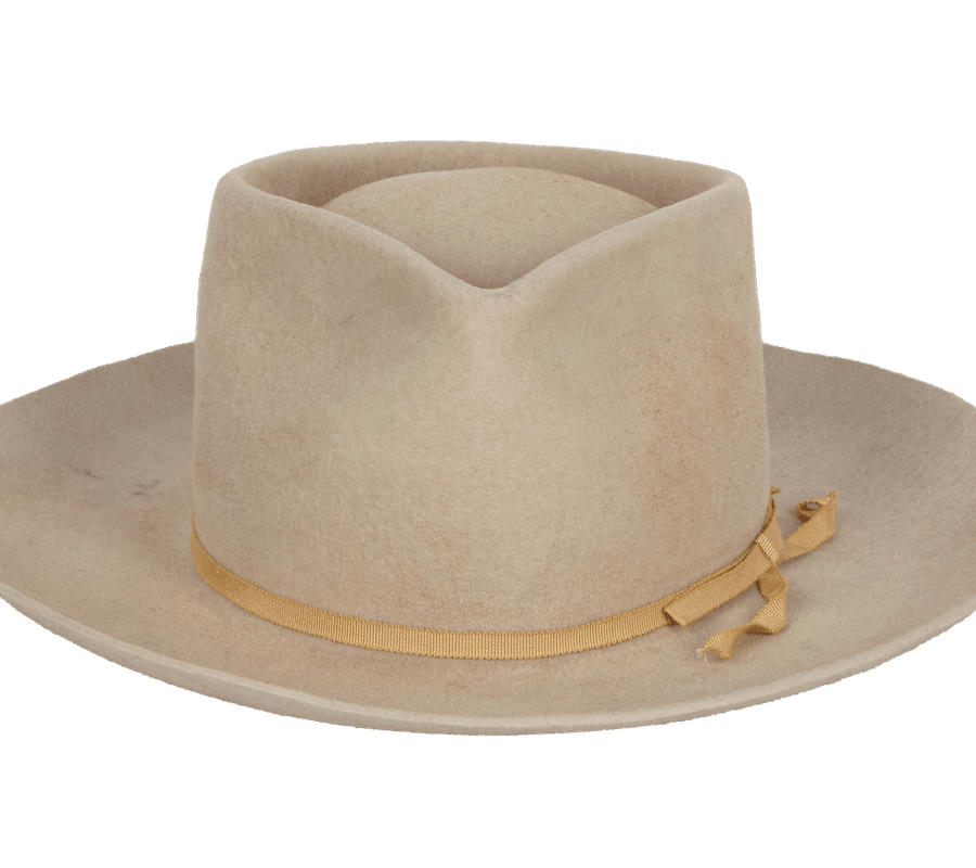 Refined Velour Felt Wide Brim Fedora